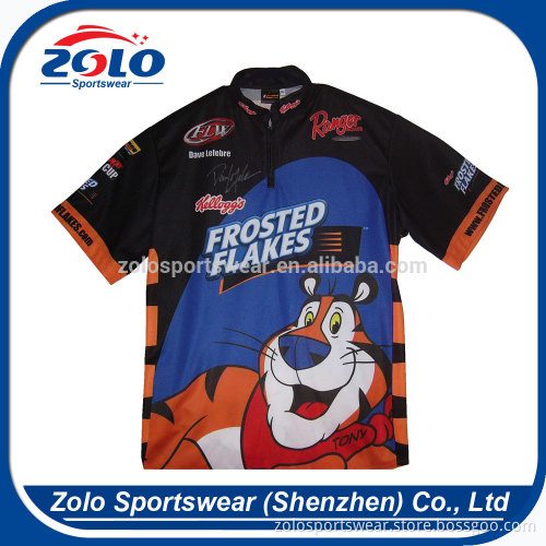 New Style Cheap Custom Made Sublimated Bowling Shirts
